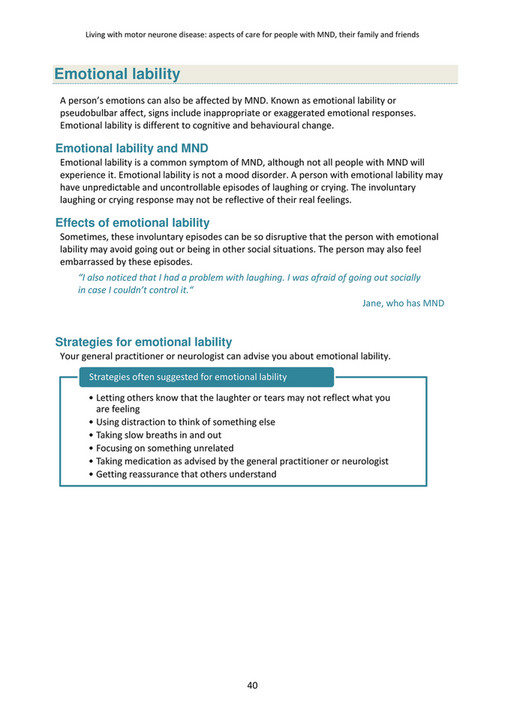MND Aware Living with MND - Aspects of care - Page 44-45